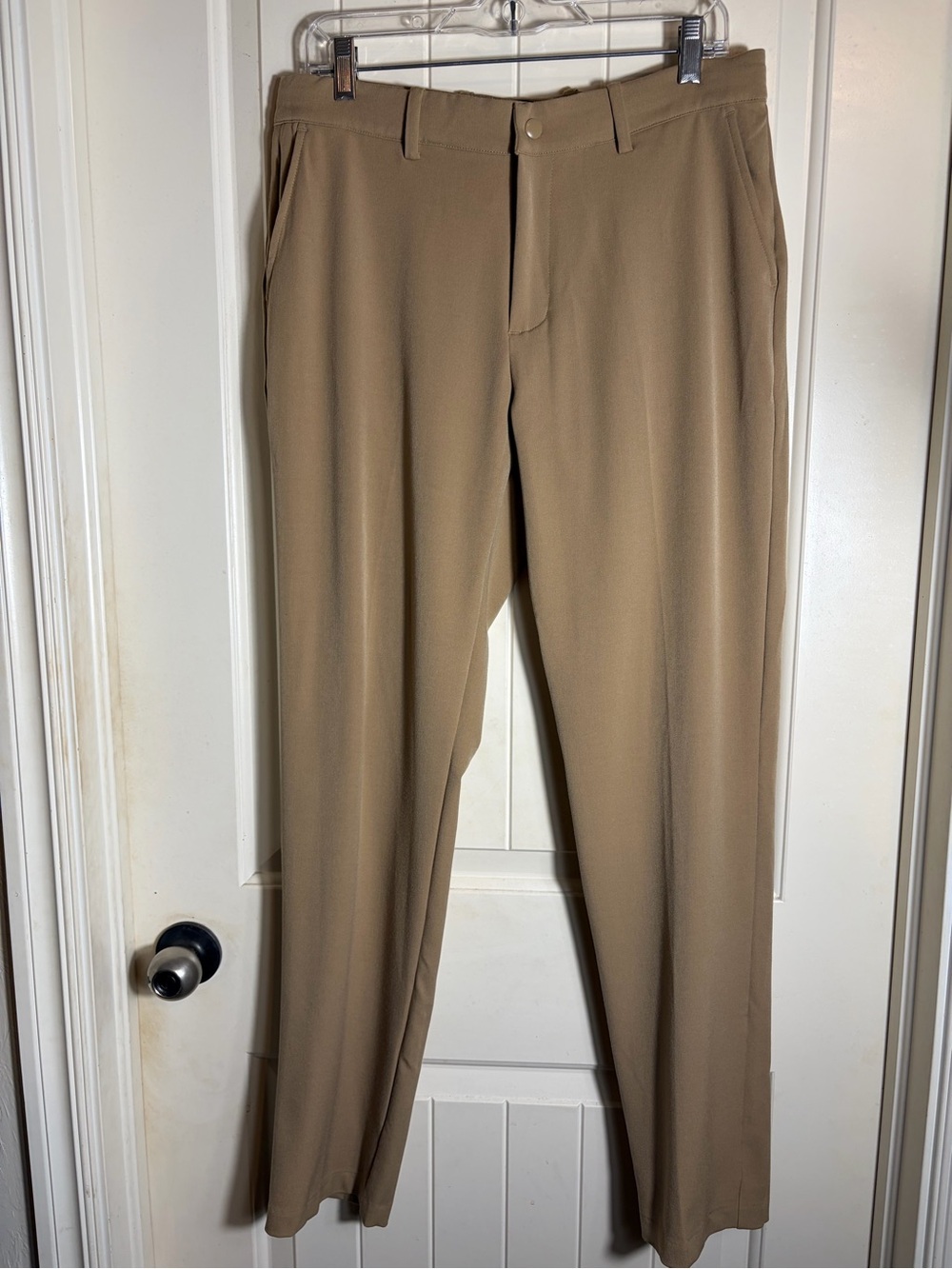 Quince Ultra Stretch 24/7 Smart Chino Men's Dress Pants in Camel Tan
